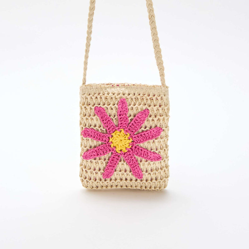 Pochette téléphone tressée
