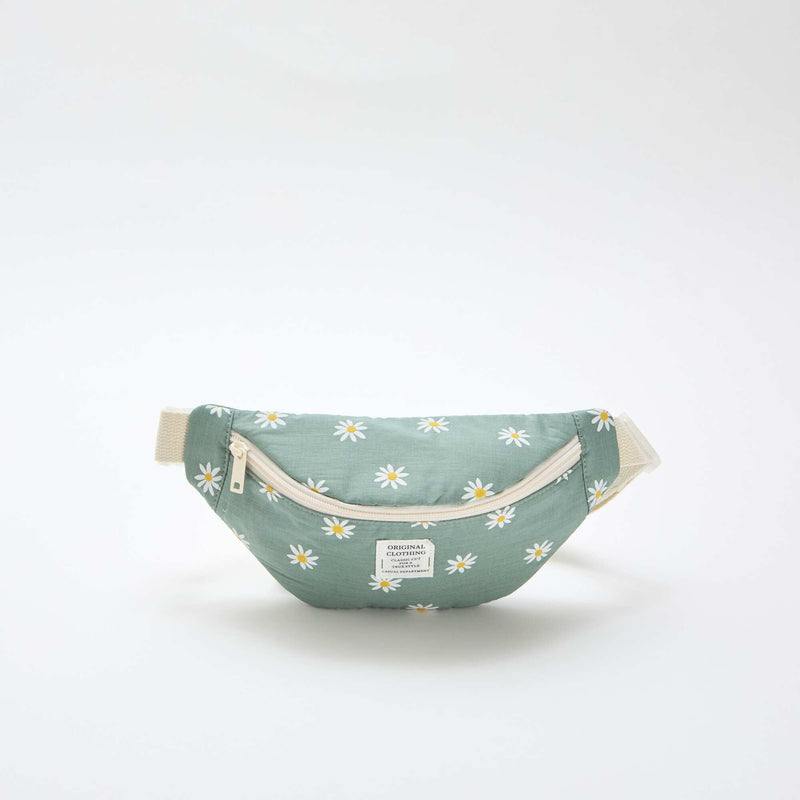 Sac à banane imprimé all-over fleuri en coton
