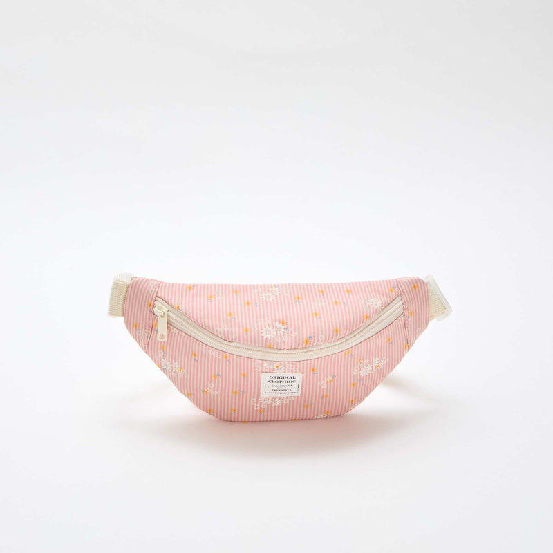 Sac à banane imprimé all-over fleuri en coton