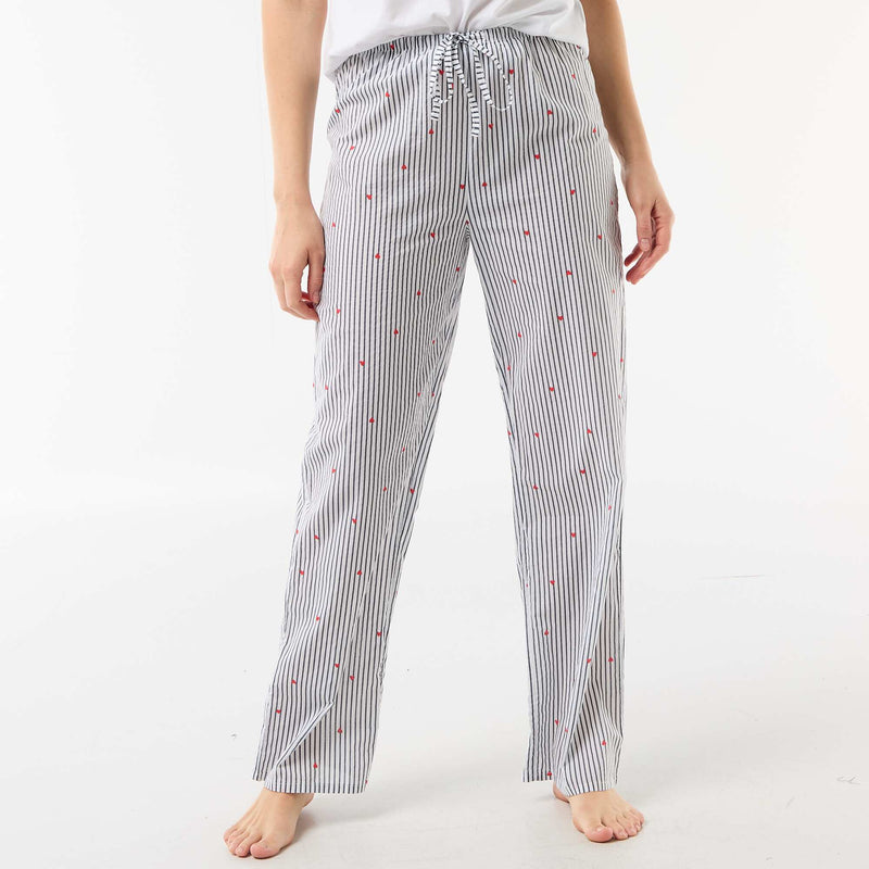 Pantalon de pyjama en voile de coton imprimé