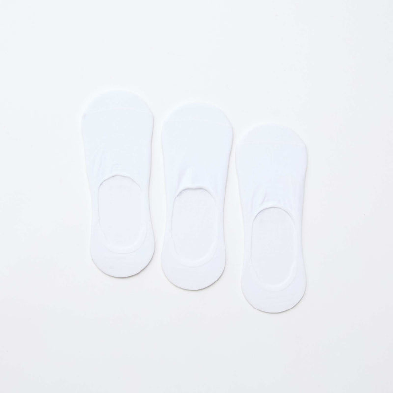 Lot de 3 paires de chaussettes en coton uni