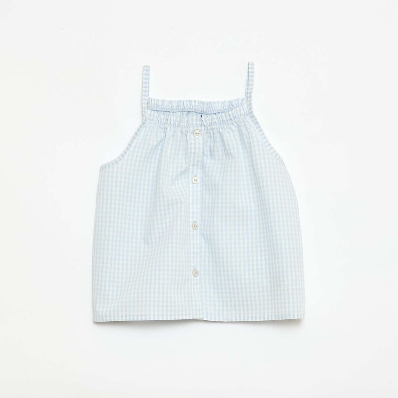 Ensemble pyjama court à motif Vichy - 2 pièces