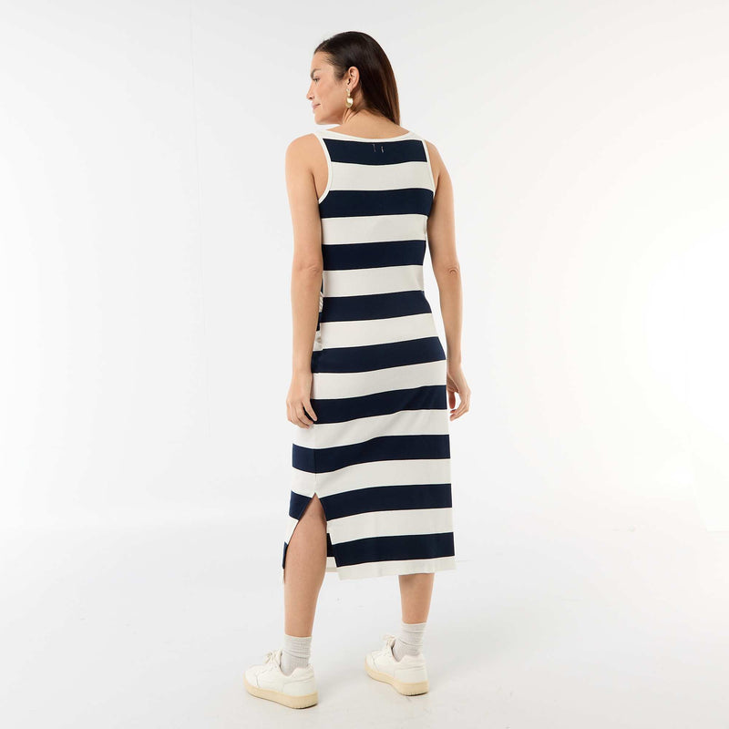 Robe débardeur de maternité en rib