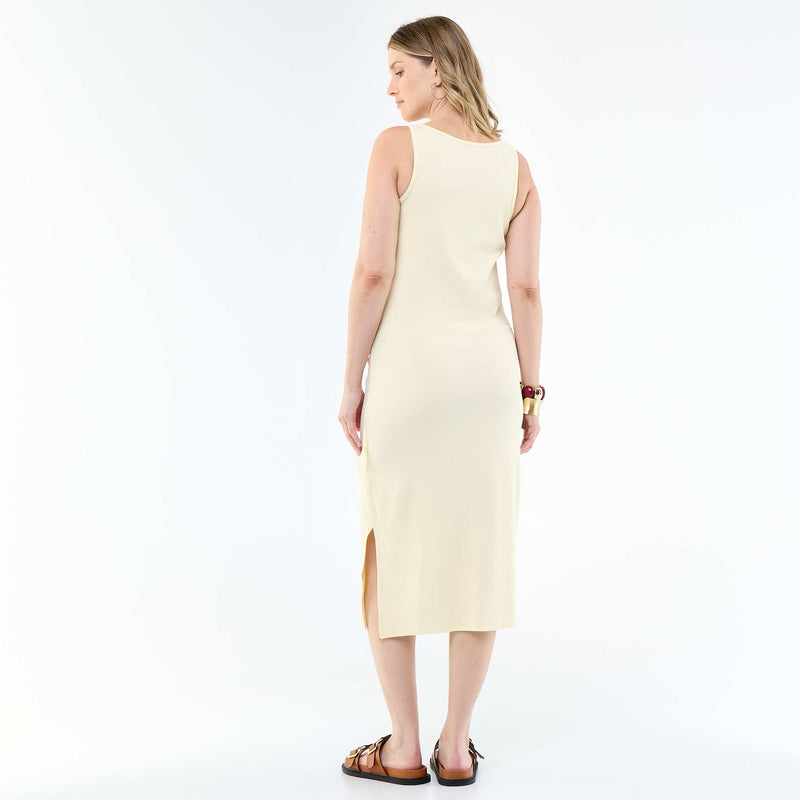 Robe débardeur de maternité en rib
