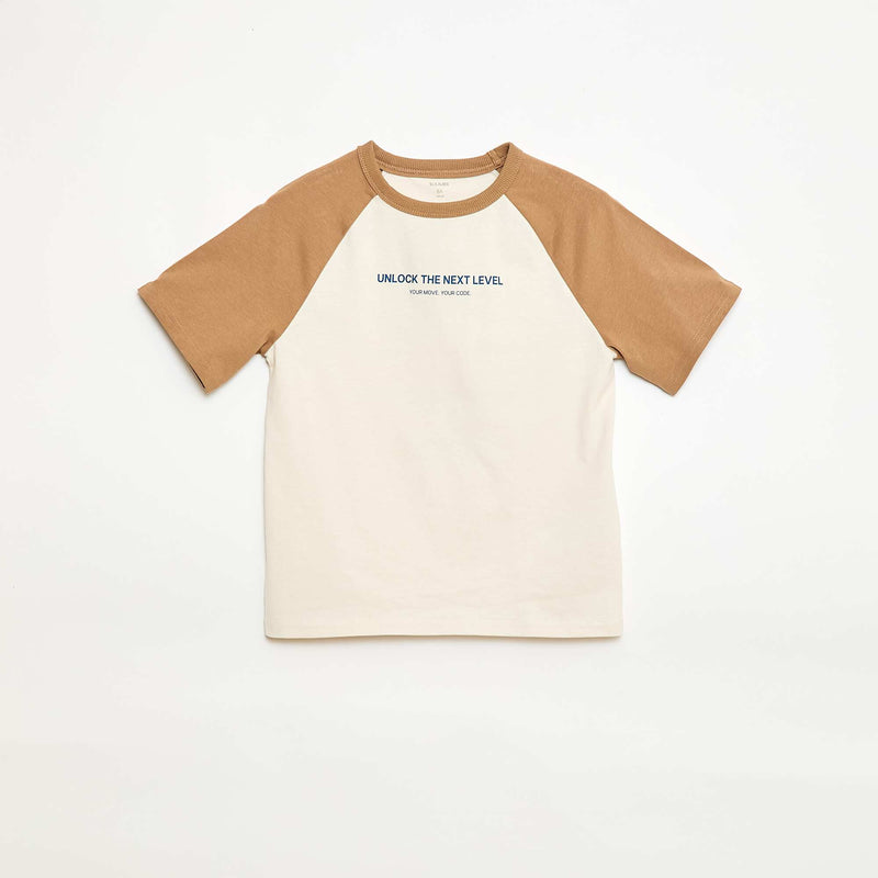 T-shirt imprimé à message