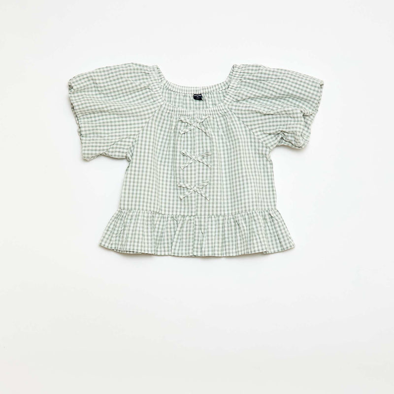 Ensemble top + pantalon avec détails en coton