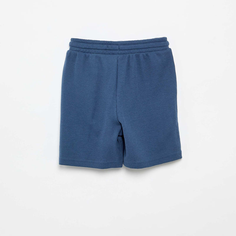 Short en nid d'abeilles