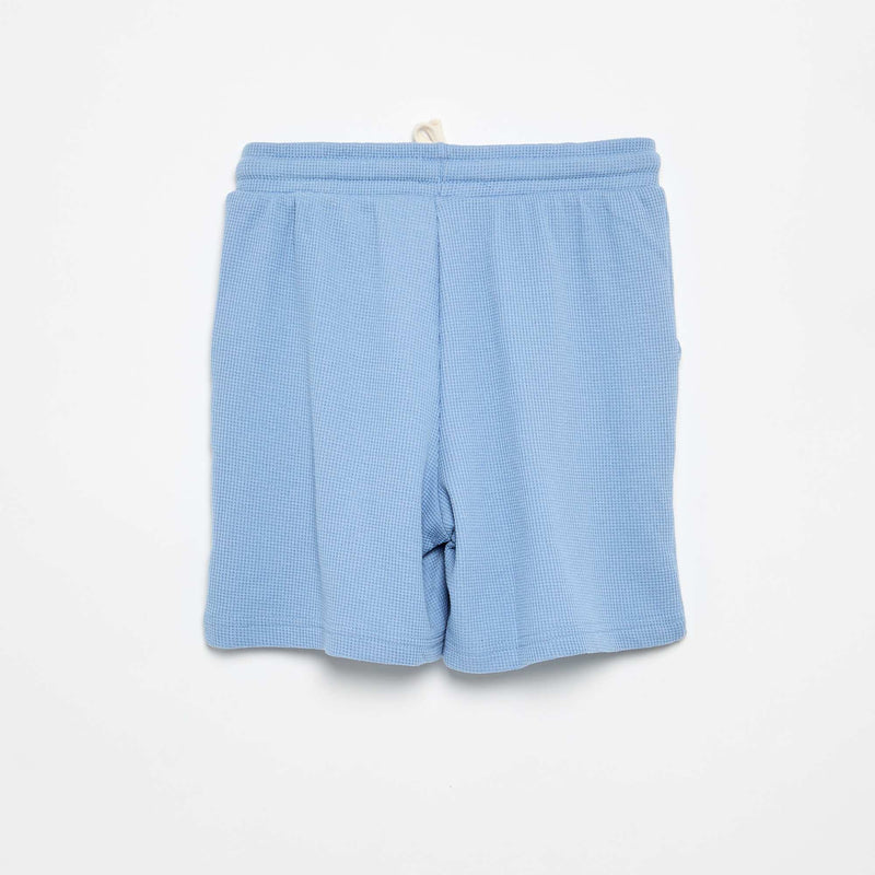 Short en nid d'abeilles