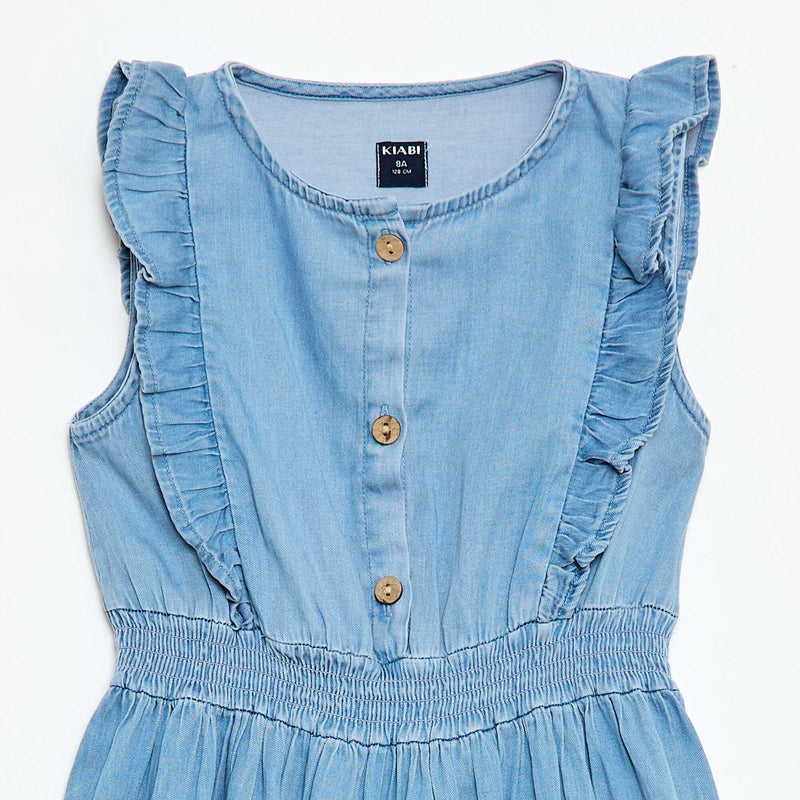 Robe sans manches en tissu léger