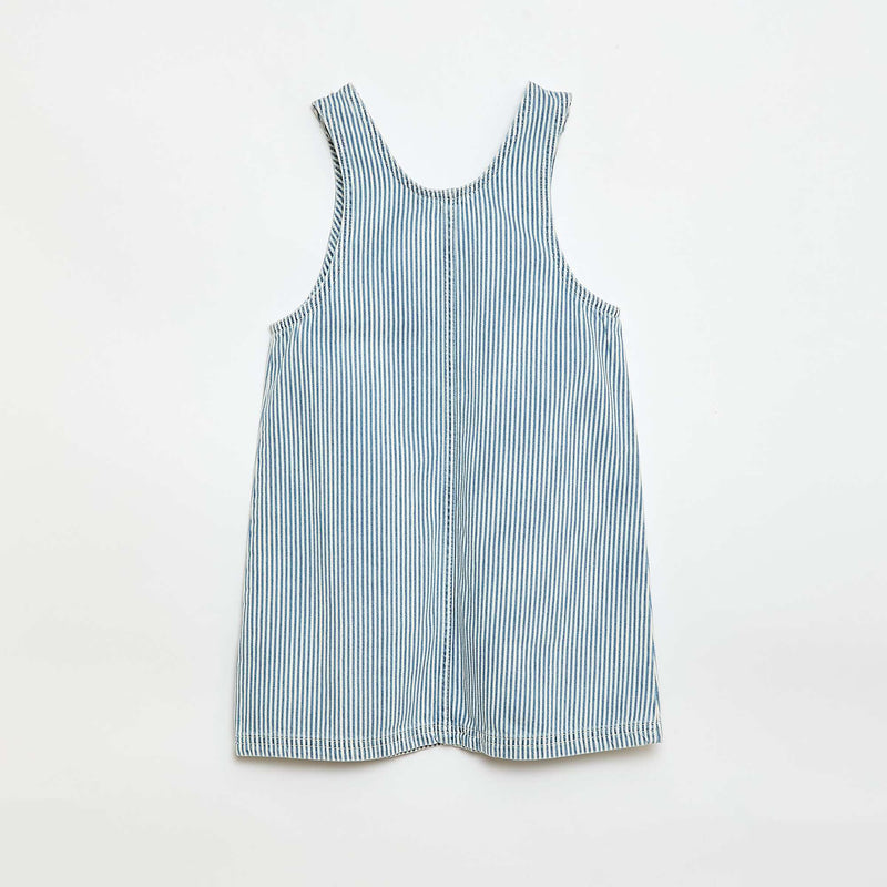 Robe salopette courte en jean