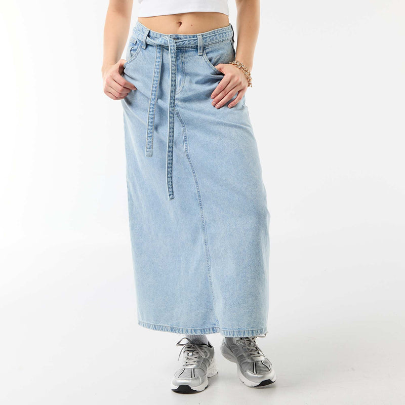 Jupe longue en jean