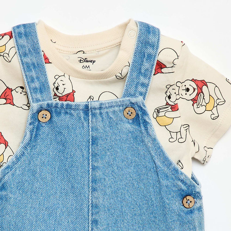 Ensemble t-shirt + salopette 'Winnie' 'Disney' - 2 pièces
