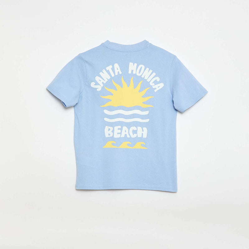 T-shirt à manches courtes imprimé recto/verso