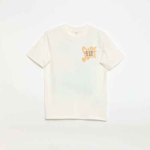 T-shirt à manches courtes imprimé recto/verso