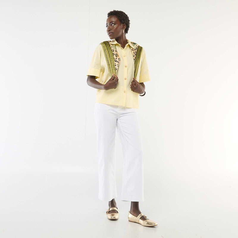 Chemise large à boutons étoiles