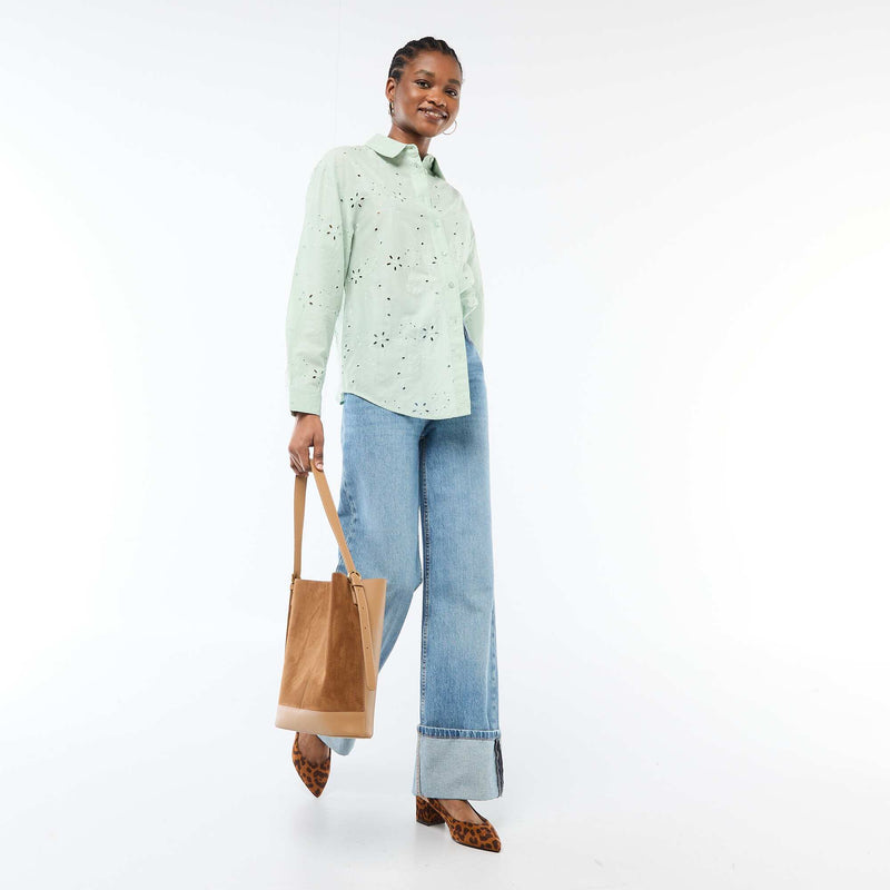 Chemise en broderies anglaises