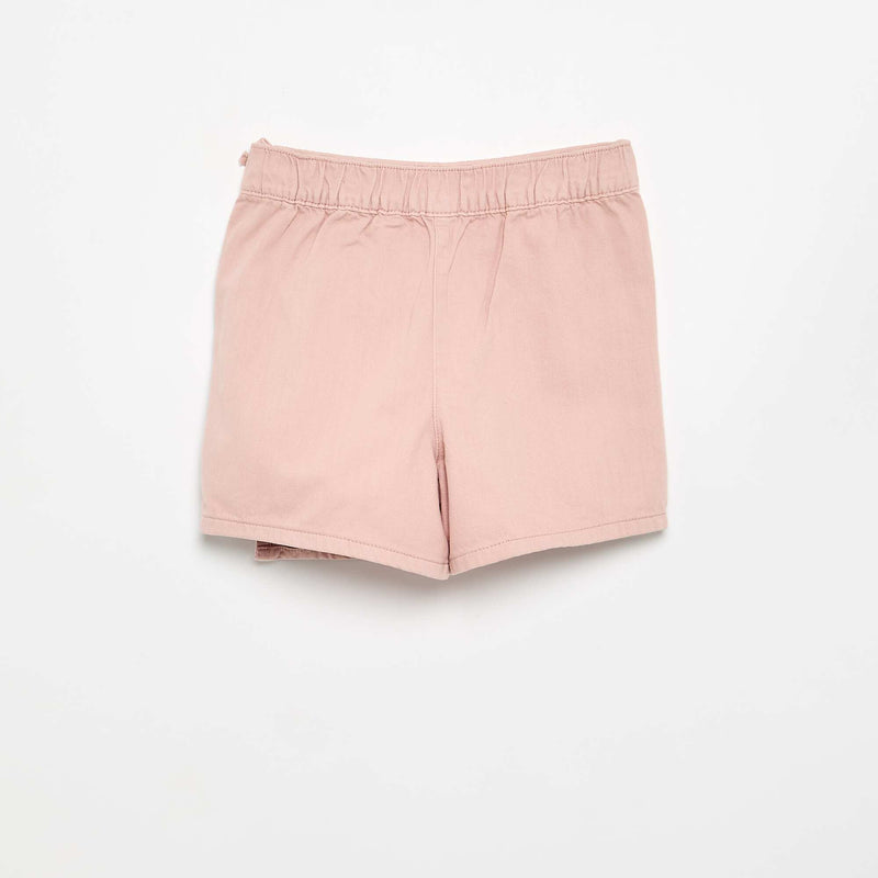 Jupe short courte en jean avec nœuds