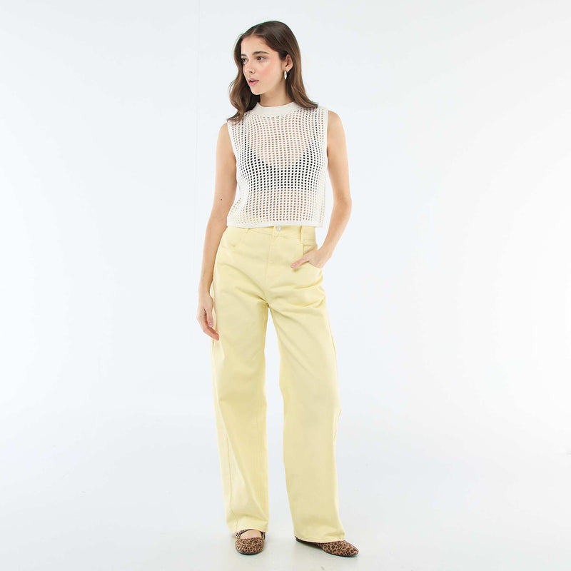 Top sans manches en crochet