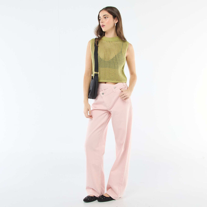 Top sans manches en crochet