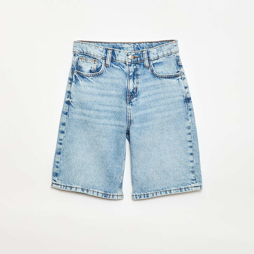Bermuda baggy denim en coton