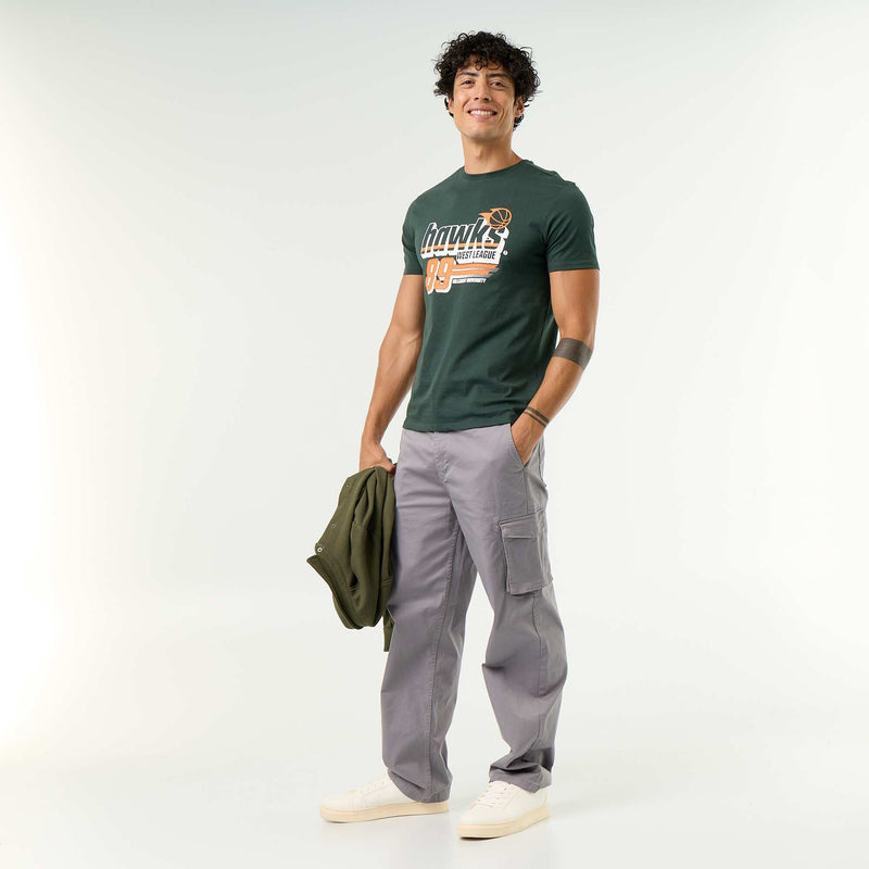T-shirt imprimé fantaisie à manches courtes