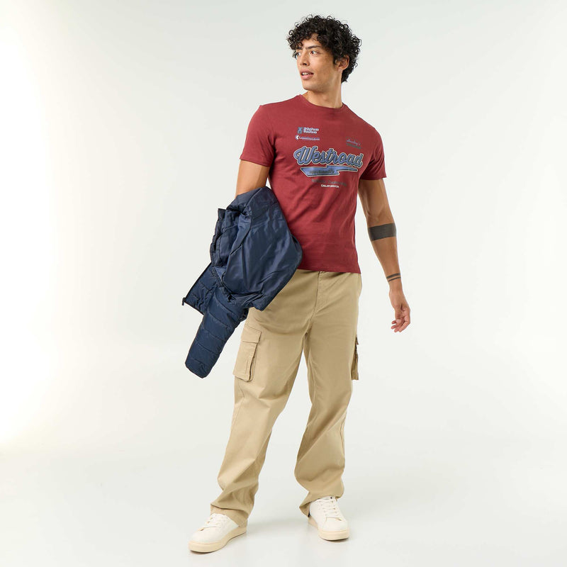 T-shirt imprimé fantaisie à manches courtes
