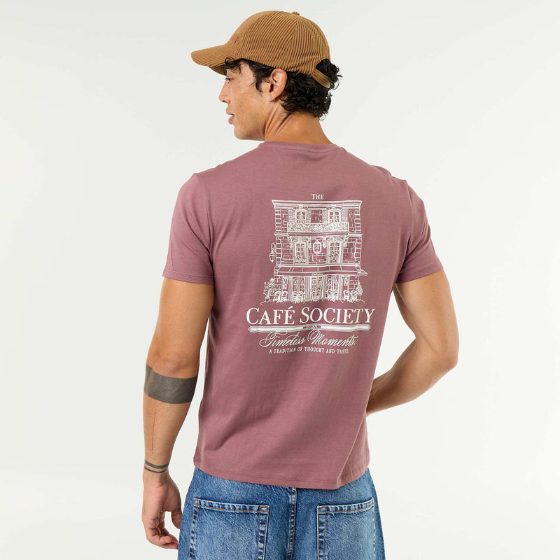 T-shirt imprimé fantaisie à manches courtes