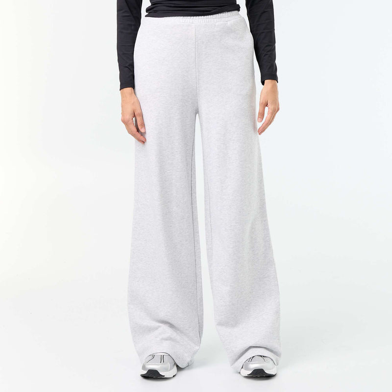 Pantalon jogging large en maille lourde