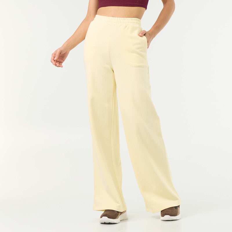 Pantalon jogging large en maille lourde