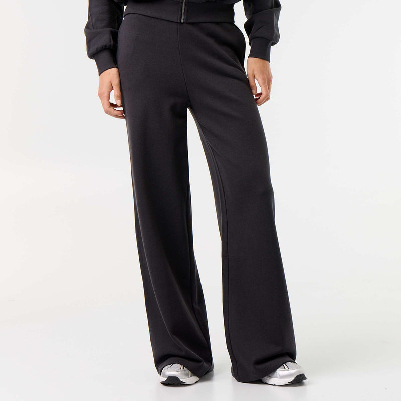 Pantalon jogging large en maille lourde