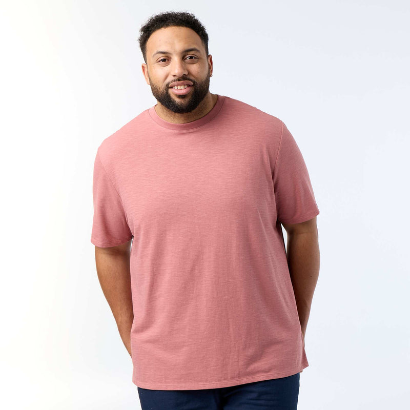 T-shirt à manches courtes en maille jersey fantaisie – Rose – Kiabi Maroc