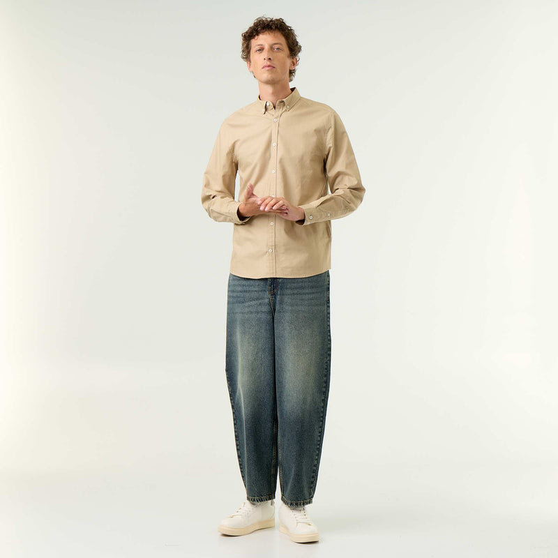 Chemise oxford à ouverture boutonnée