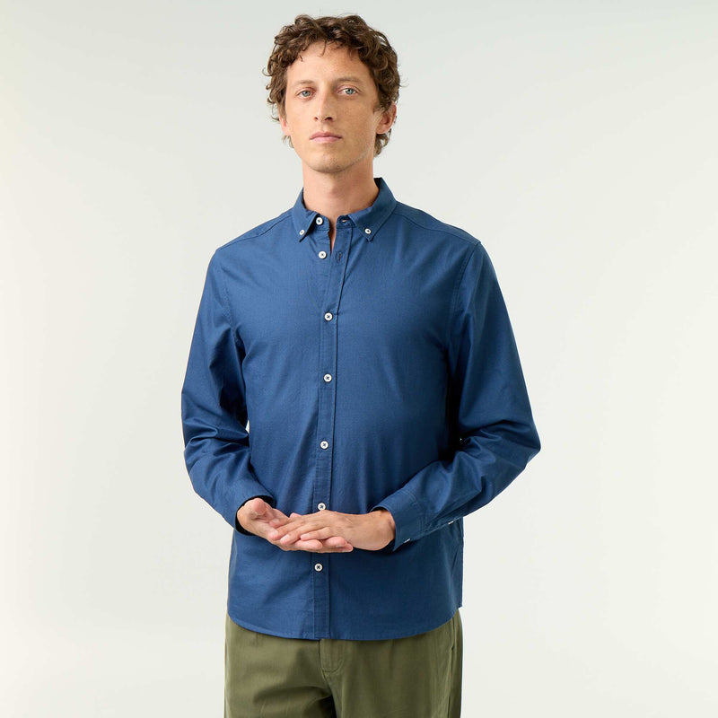 Chemise oxford à ouverture boutonnée