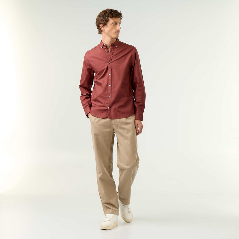 Chemise oxford à ouverture boutonnée