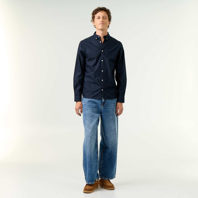 Chemise oxford à ouverture boutonnée