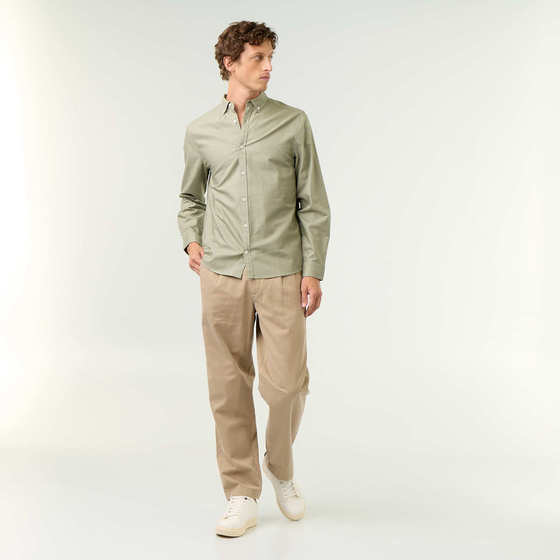 Chemise oxford à ouverture boutonnée
