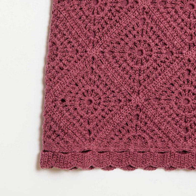 Top en crochet unie