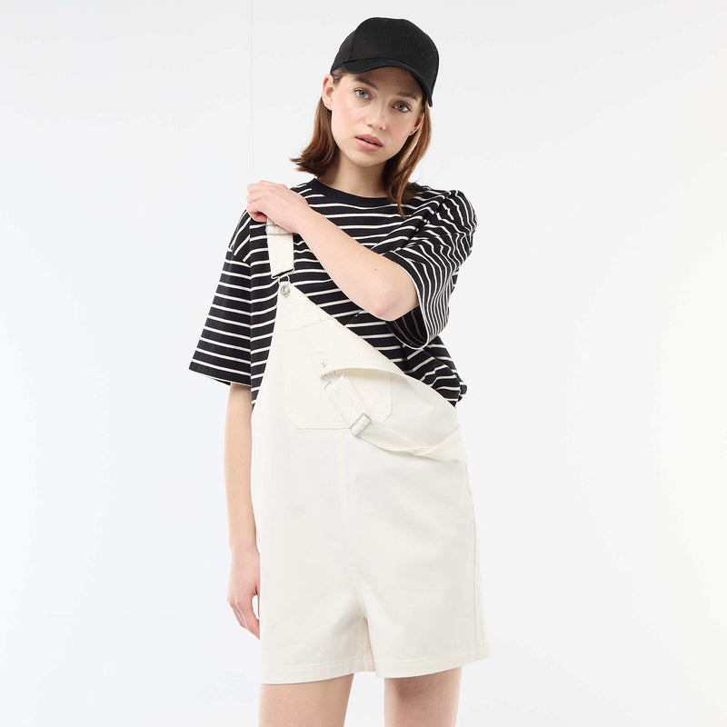 Salopette short oversize