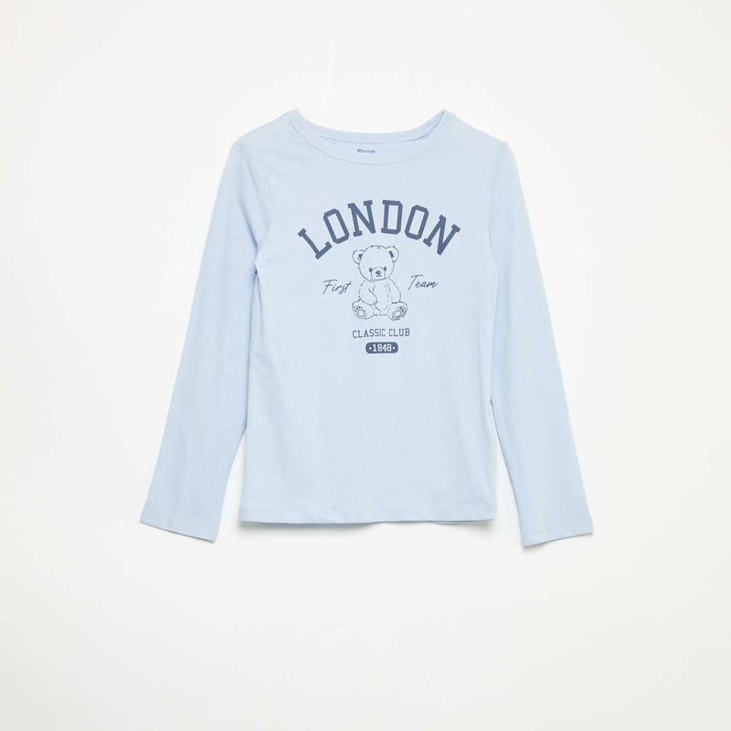 Pyjama long en jersey de coton - 2 pièces