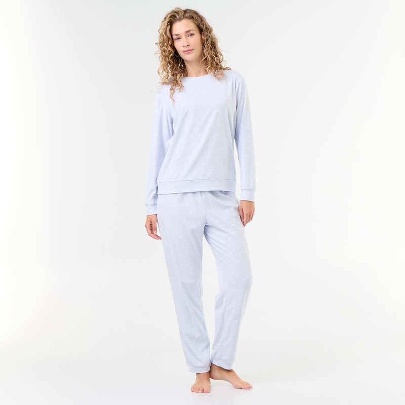 Ensemble de pyjama long en polaire - 2 pièces – Bleu – Kiabi Maroc
