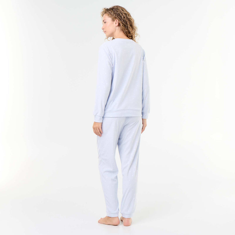 Ensemble de pyjama long en polaire - 2 pièces – Bleu – Kiabi Maroc