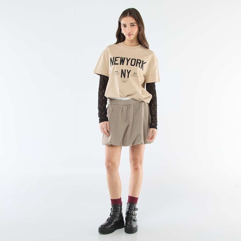 Tee-shirt 2-en-1 avec dentelle