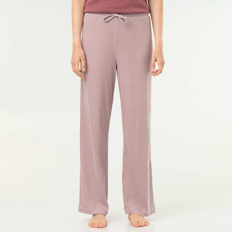 Pantalon de pyjama en maille côtelée
