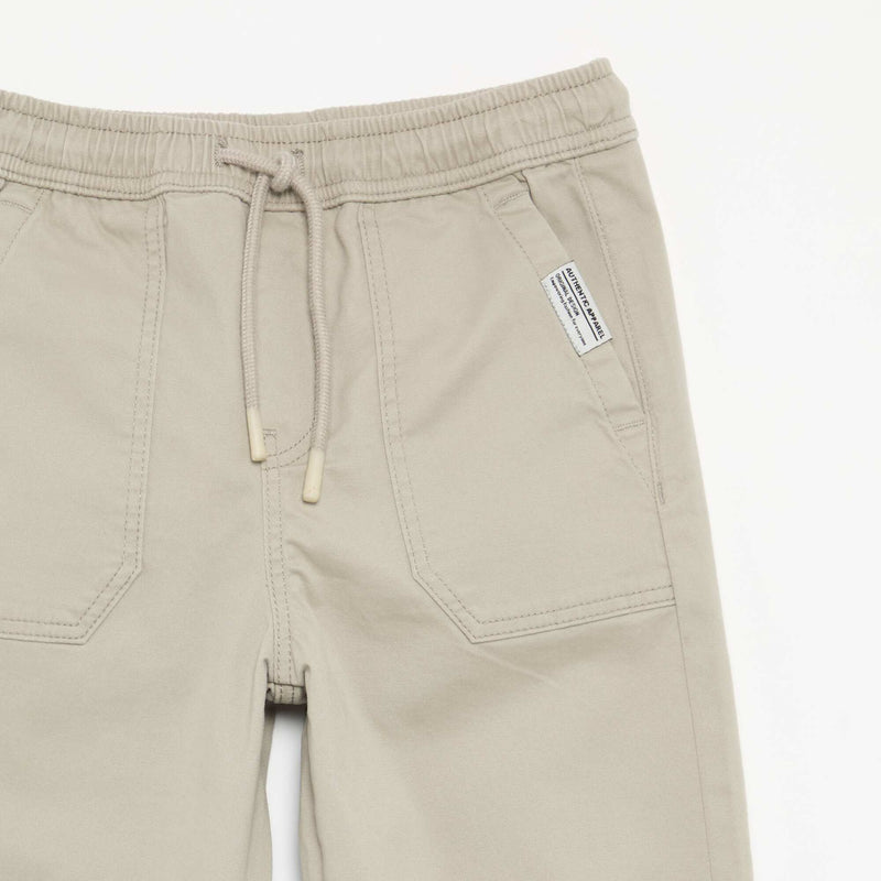Jogpant avec cordons de serrage – Beige – Kiabi Maroc