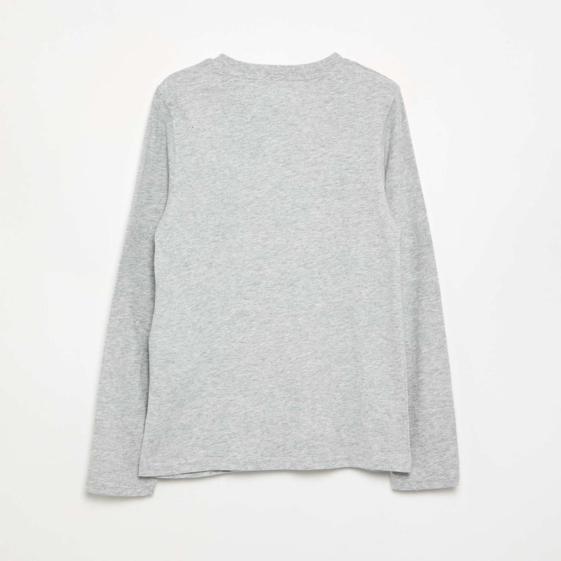 Tee-shirt basique col tunisien