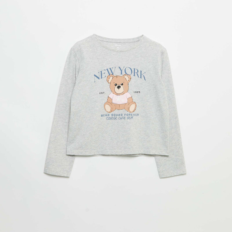T-shirt à manches longues avec imprimé