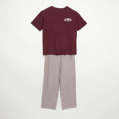 Pyjama 2 pièces - T-shirt manches courtes + pantalon
