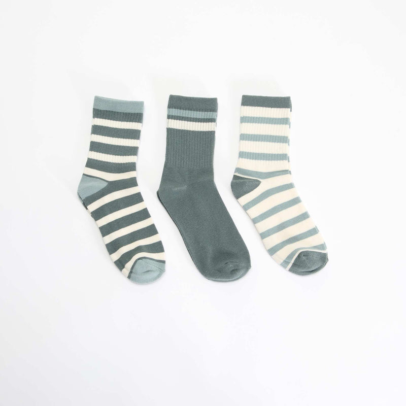 Lot de 3 chaussettes rayées