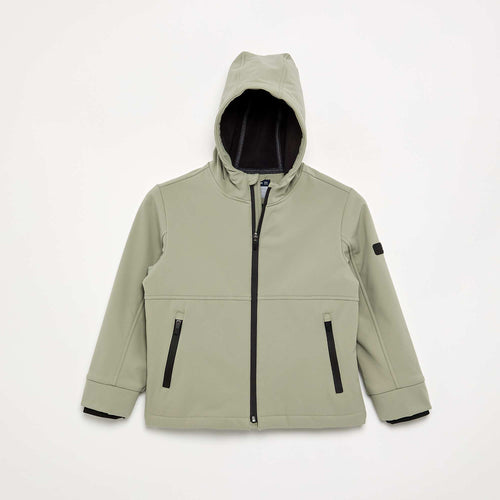 Blouson à capuche doublé en micro polaire