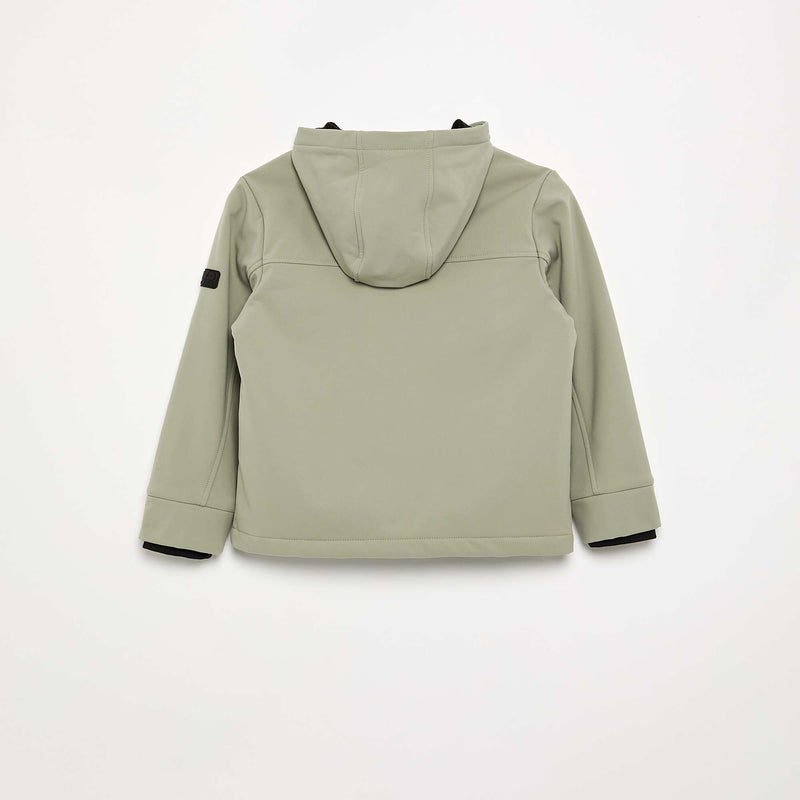 Blouson à capuche doublé en micro polaire